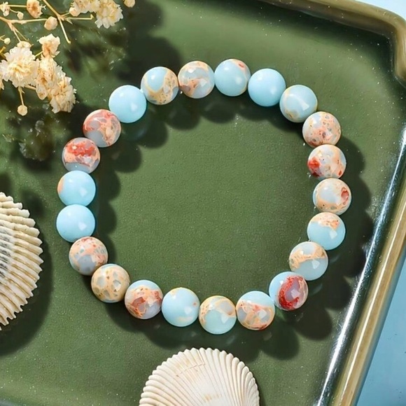 Natural Shoushan Gemstone Bracelet - Picture 6 of 6